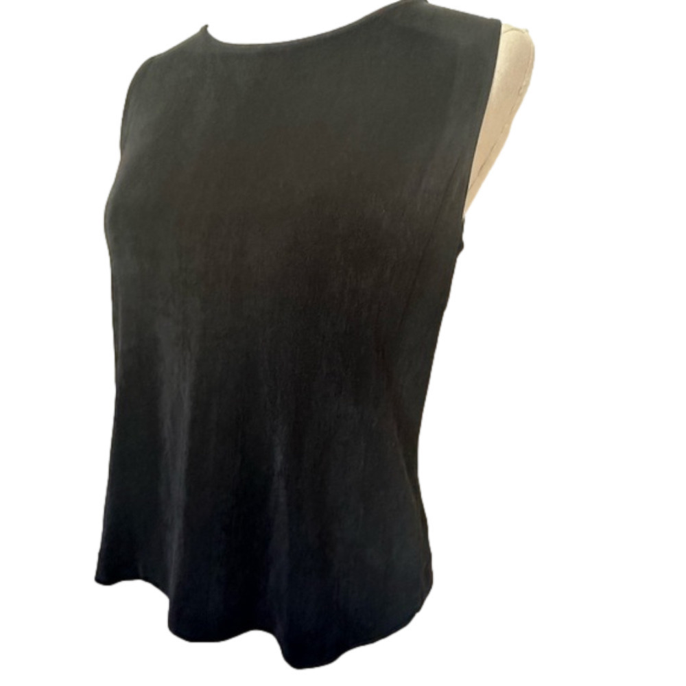 Ruby Rd. Slinky Basic Black Tank
